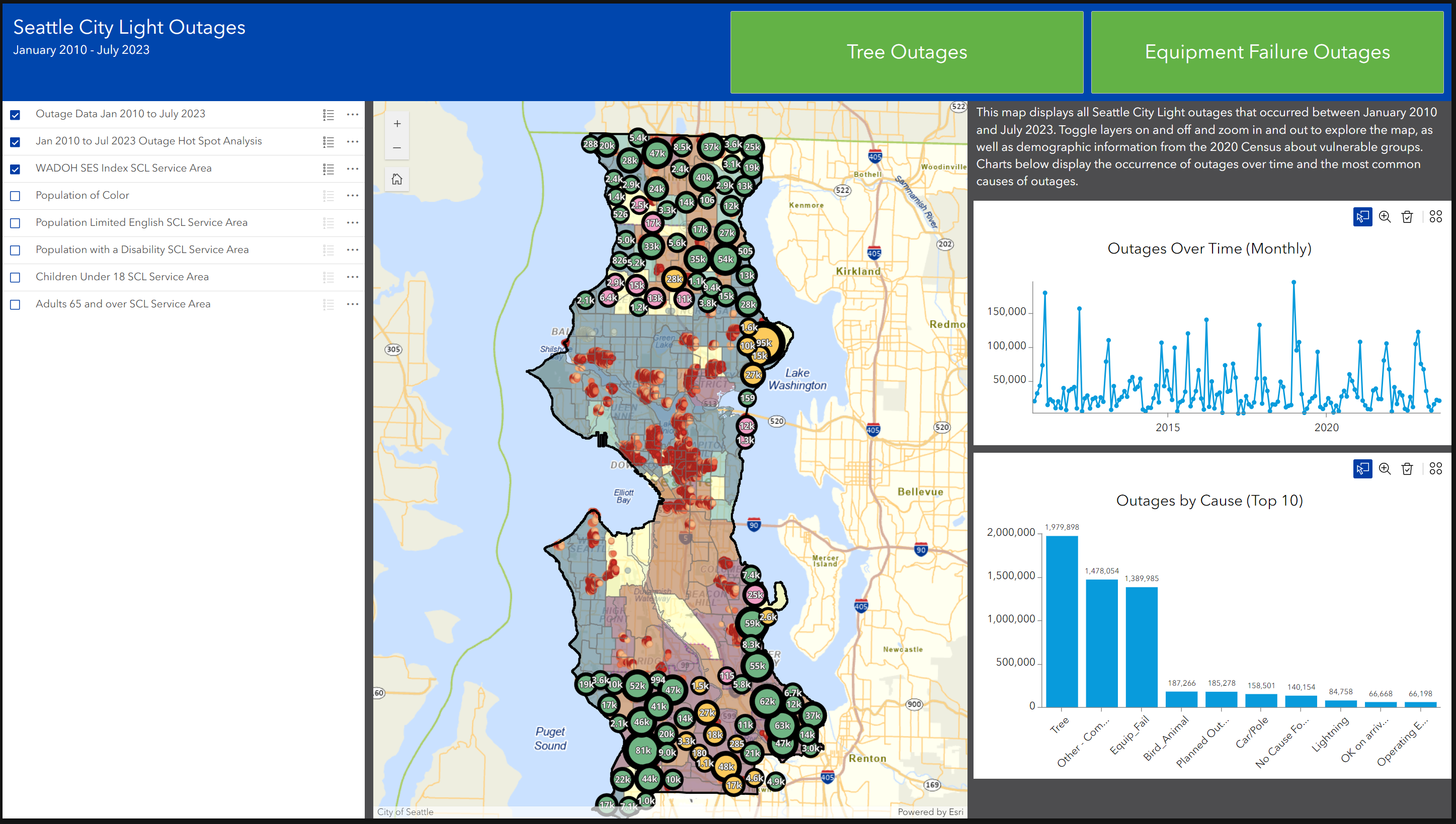 Choropleth map example